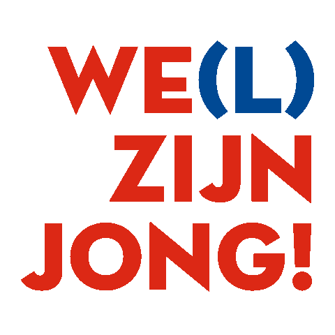 Wel Zijn Jong Sticker by TEJO