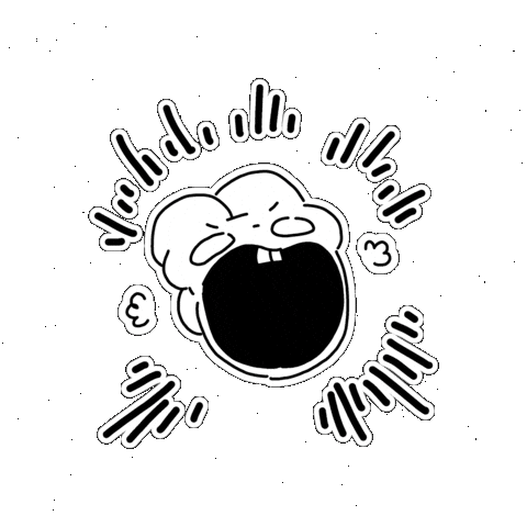 Angry Scream Sticker