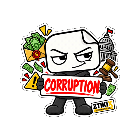 Dirty Money Politics Sticker by ZTIKIX