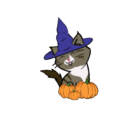 Cat Halloween Sticker