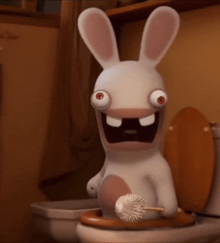 Bunny Scream GIF