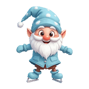 Turning Around Ice Skating Sticker