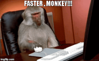 Vaporware Office Monkey GIF
