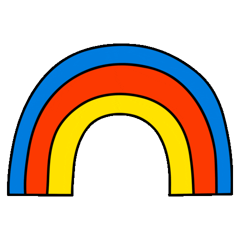 Rainbow Love Sticker by Sarah Matuszewski