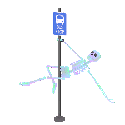 Skeleton Strip Sticker