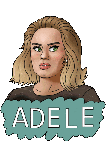 Rolling In The Deep Adele Sticker by Fiverr