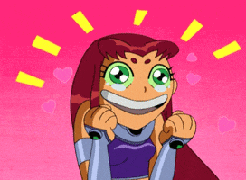 Excited Teen Titans GIF