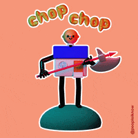 Chopping Hurry Up GIF by Timothy Winchester