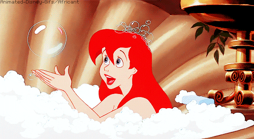 the little mermaid bath GIF