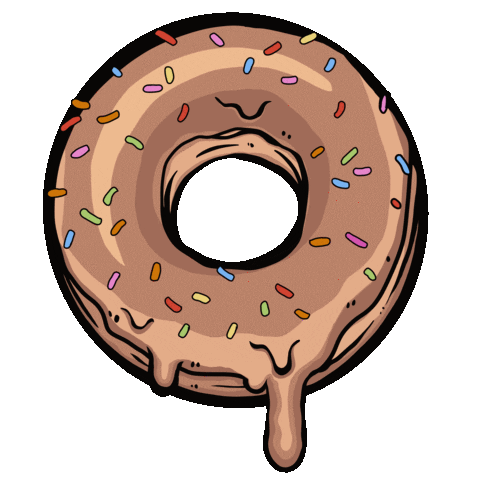Donut Eating Sticker