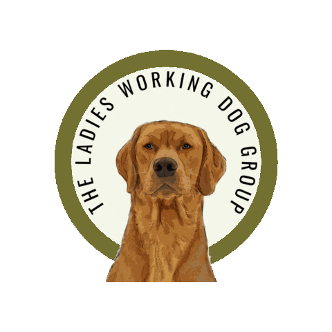 Ladies Working Dog Group Sticker