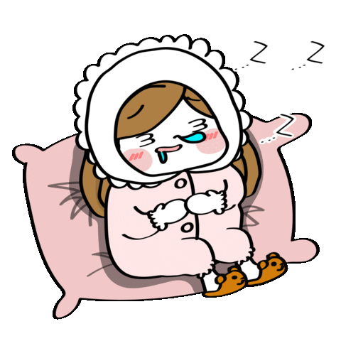 Sleepy Girl Sticker