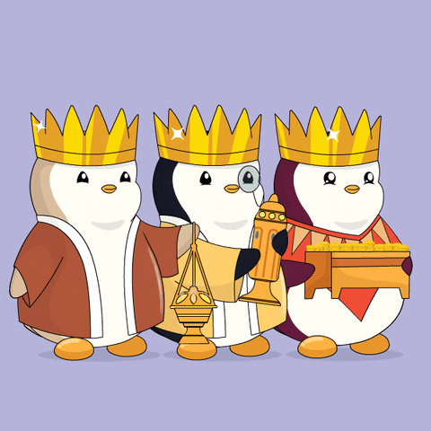 Three Kings Penguin GIF by Pudgy Penguins