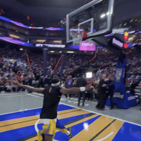 Jumping Golden State Warriors GIF by NBA