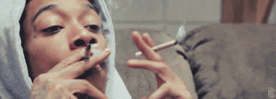 smoke smoking GIF by Wiz Khalifa
