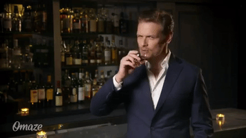 sam heughan drinking GIF by Omaze