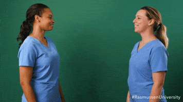 Nurse Fist Bump GIF by Rasmussen University