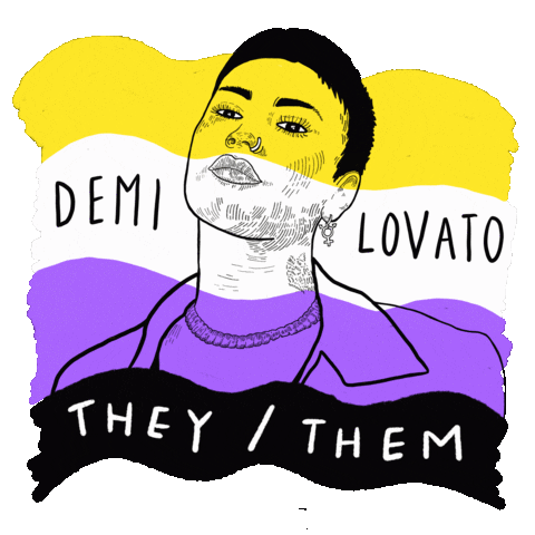 Demi Lovato Pride Sticker by Fox Fisher