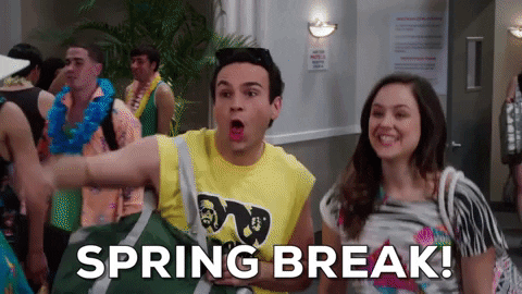 "Spring Break!" gif