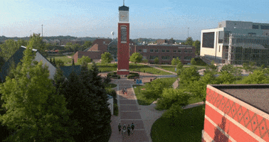 clock tower carillon GIF by Grand Valley State University