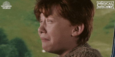 scared ron weasley GIF by Harry Potter