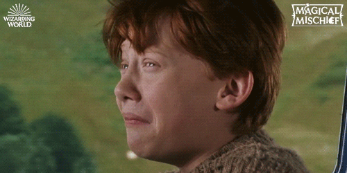 scared ron weasley GIF by Harry Potter