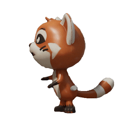 Mad Red Panda Sticker by TheTinies