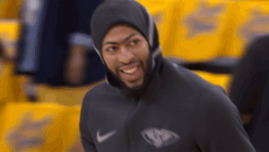 Image result for anthony davis laughing gif"