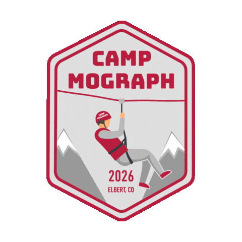 Camp Zipline Sticker by Mograph