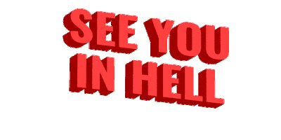 See You In Hell Sticker By Justin