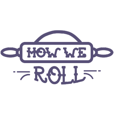 How We Roll Pieordie Sticker by The Pie Hole