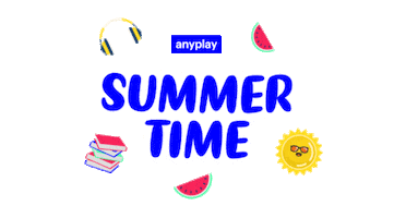 Summer Beach Sticker by Anyplay Audiobooks
