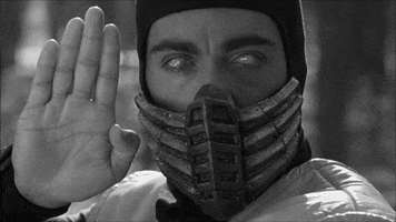 get over here black and white GIF