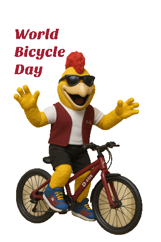 Bicycling D-Lite Sticker by Chicken Delight