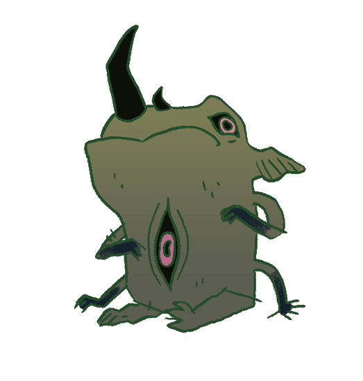 Monster Gif Artist Sticker by Fits