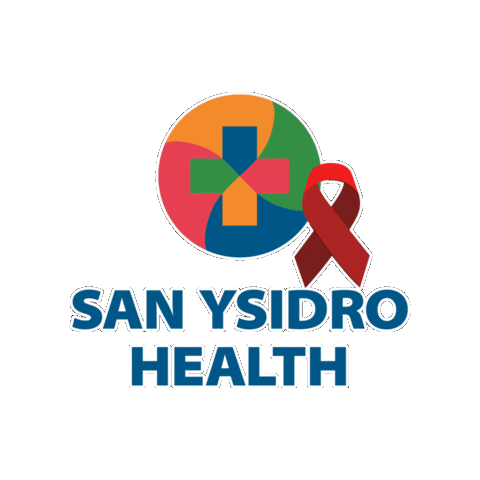 Red Ribbon Aids Sticker by San Ysidro Health