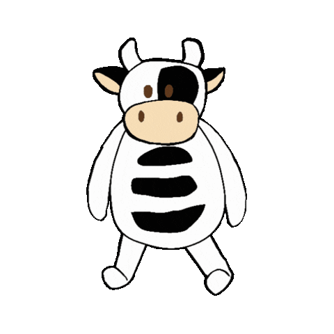 Cow Sticker by Sleepytot