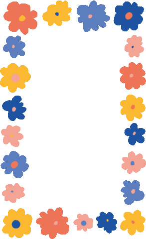Flowers Frame Sticker