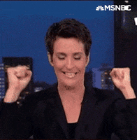 happy rachel maddow GIF by MSNBC