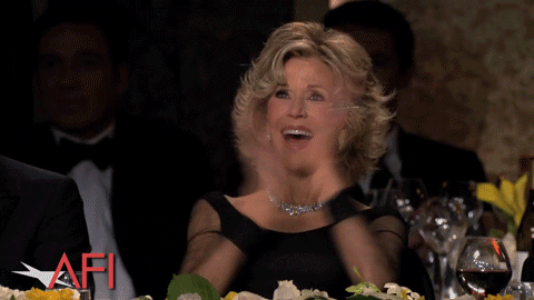 Jane Fonda Wow GIF by American Film Institute - Find & Share on GIPHY