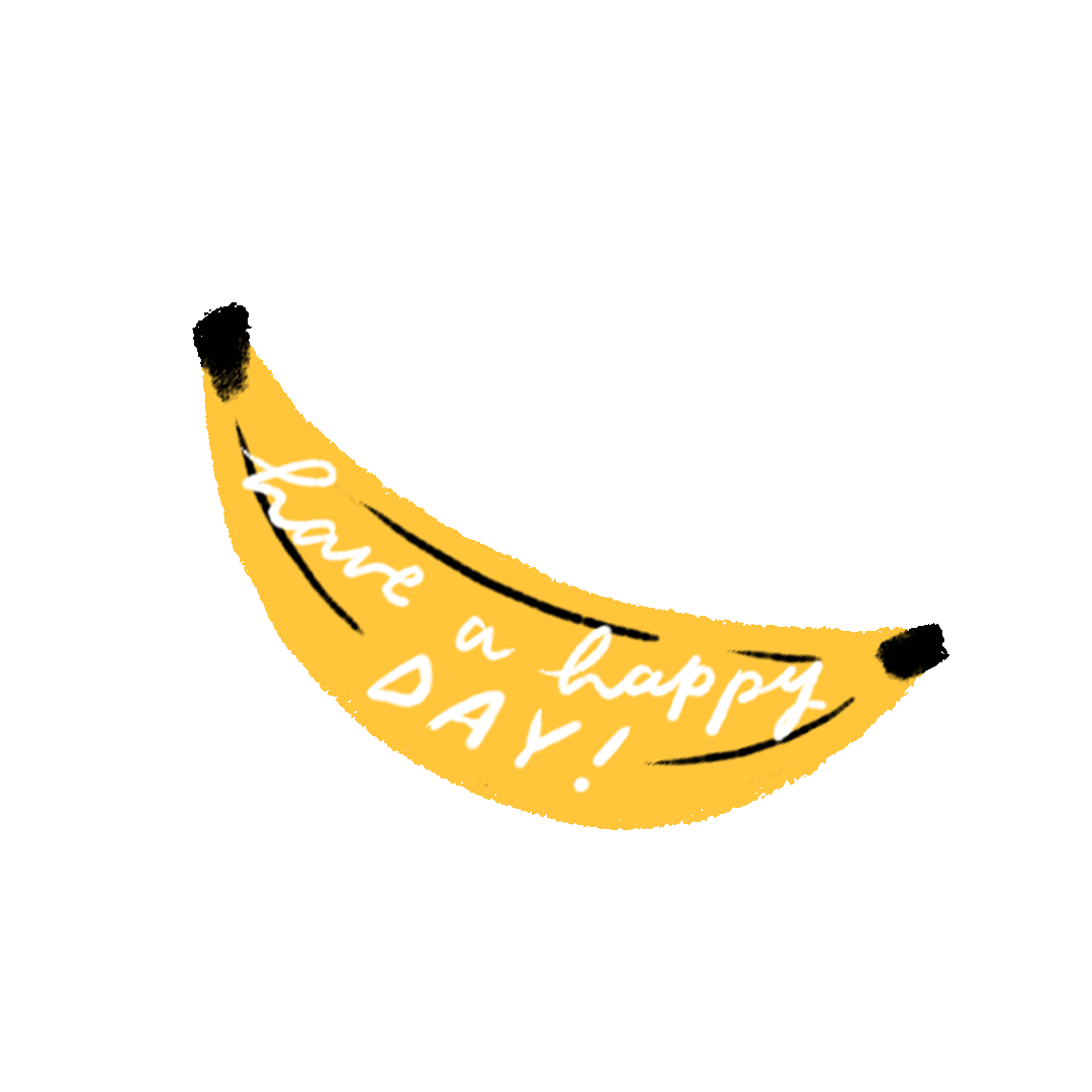 Happy Banana Sticker by Blair Roberts for iOS & Android GIPHY