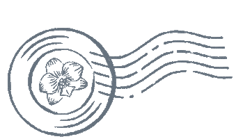 Post Office Flower Sticker by Eterate Calligraphy