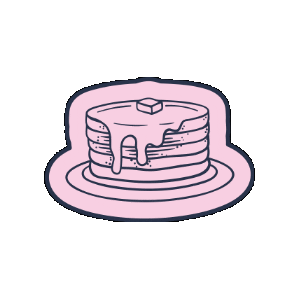 Pancakes Sticker by factoryandco