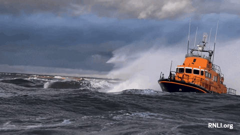 Water Smash GIF by Royal National Lifeboat Institution