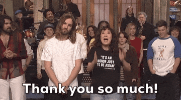 Sandra Oh Thank You GIF by Saturday Night Live