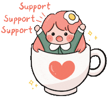 Coffee 加油 Sticker