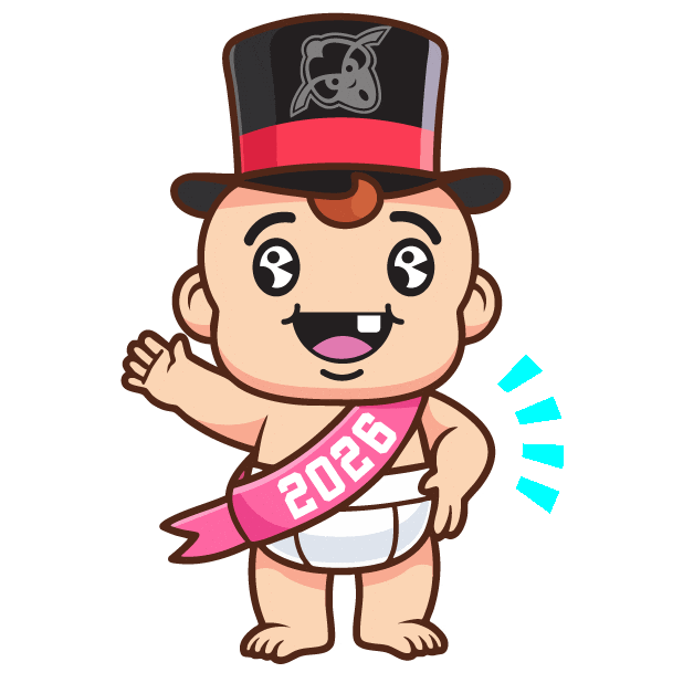 New Years Eve Dancing Baby Sticker by @Phetus88