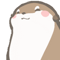 Happy Otter Sticker