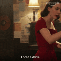 Marvelous Mrs Maisel Drinking GIF by Prime Video UK