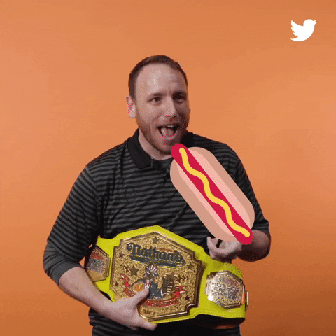 Hungry Joey Chestnut GIF by Twitter